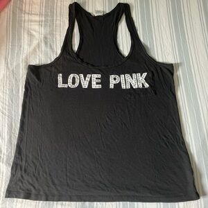 PINK women’s racerback tank medium